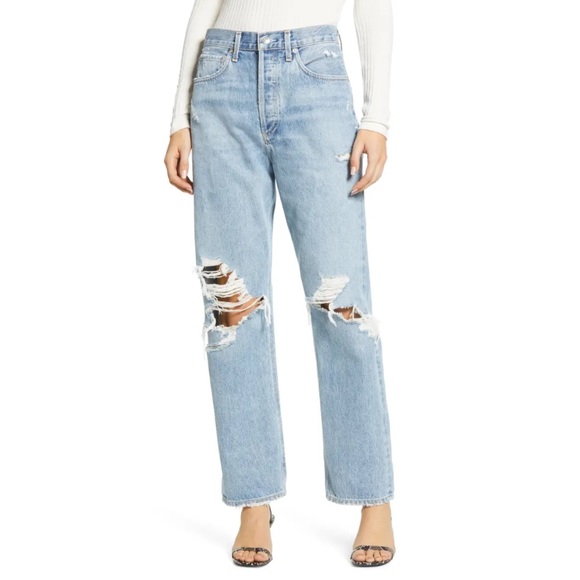 Agolde 90s Midrise Jeans in Fall Out Sz 24/25 - Picture 1 of 4